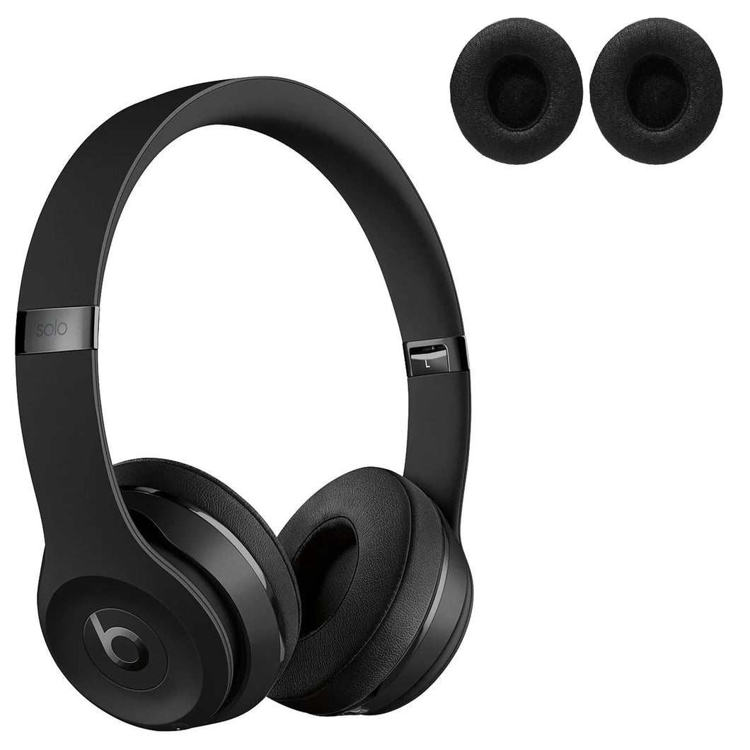 Beats Solo3, Solo 2 Wireless, Kulak Üstü, Siyah, Ekolojik Deri ( 1 Çift Kulak Yastığı )